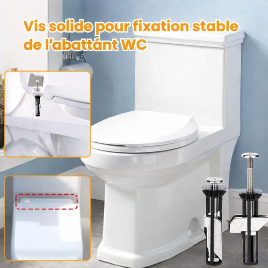 ToiletBolt™ Kit de fixation pour abattant WC 1+1 offert
