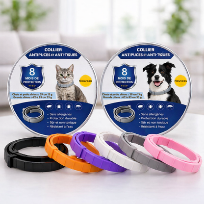 COLLIER NATUREL ANTI PUCES, TIQUES ET MOUSTIQUES