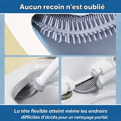 FlexiClean™ – Brosse WC en silicone flexible et efficace
