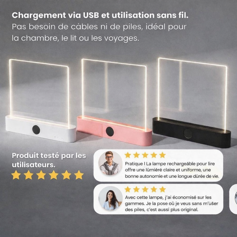 GlowPage™ - Lampe de lecture rechargeable par USB