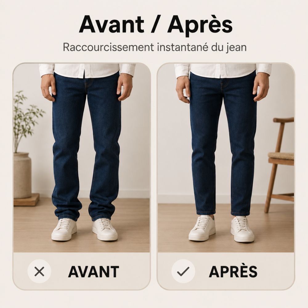 Bande adhésive lavable pour ourlets de pantalon