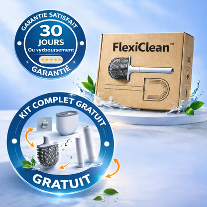 FlexiClean™ – Brosse WC en silicone flexible et efficace