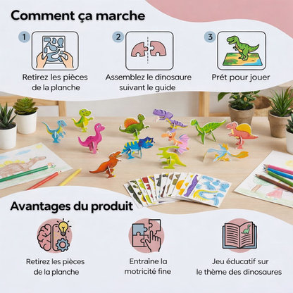 Ensemble de puzzles 3D illustrés pour enfants
