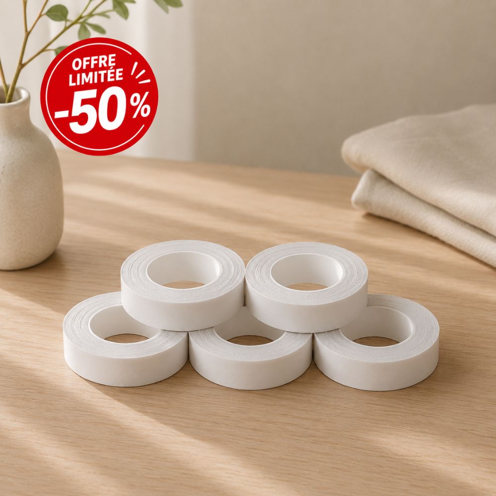 Bande adhésive lavable pour ourlets de pantalon