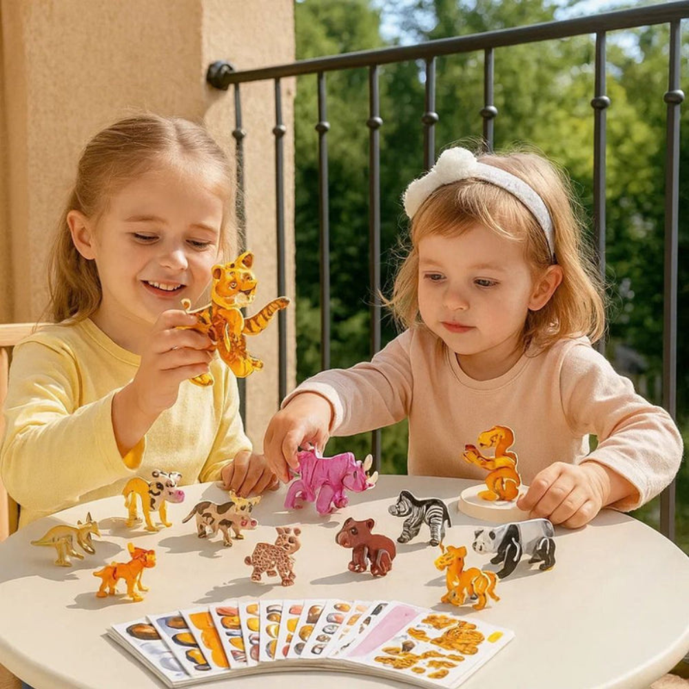 Ensemble de puzzles 3D illustrés pour enfants