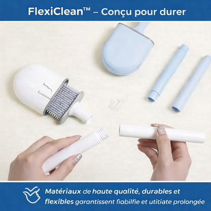 FlexiClean™ – Brosse WC en silicone flexible et efficace