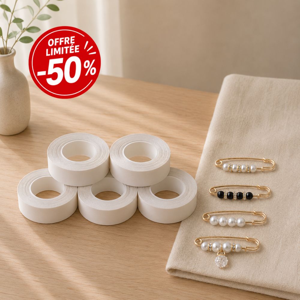 Bande adhésive lavable pour ourlets de pantalon