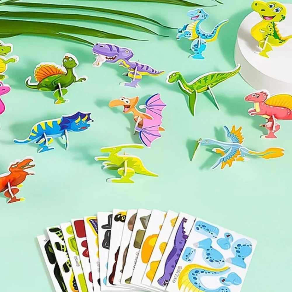 Ensemble de puzzles 3D illustrés pour enfants