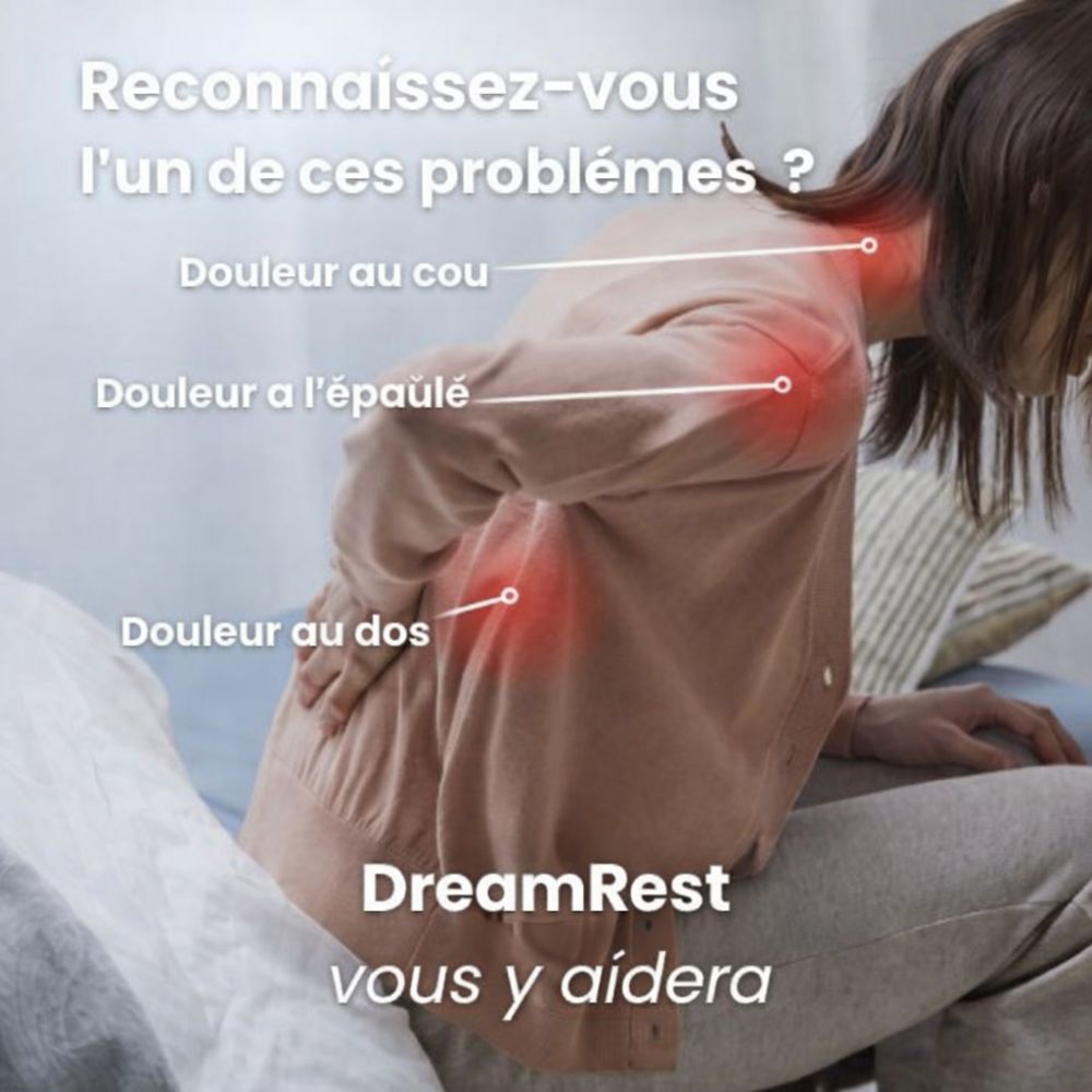 Oreiller ergonomique cervical DreamRest™ | Sommeil profond sans douleurs