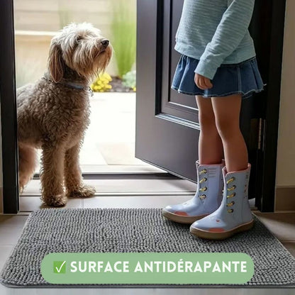 Tapis ultra absorbant pour pattes de chien