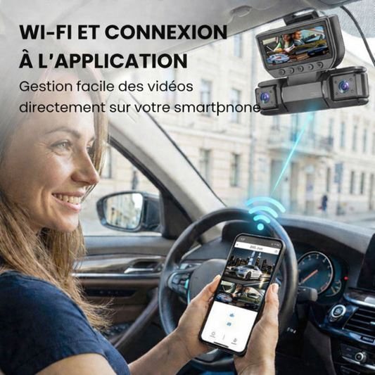 Caméra embarquée à 3 ou 4 canaux avec WiFi et vision nocturne