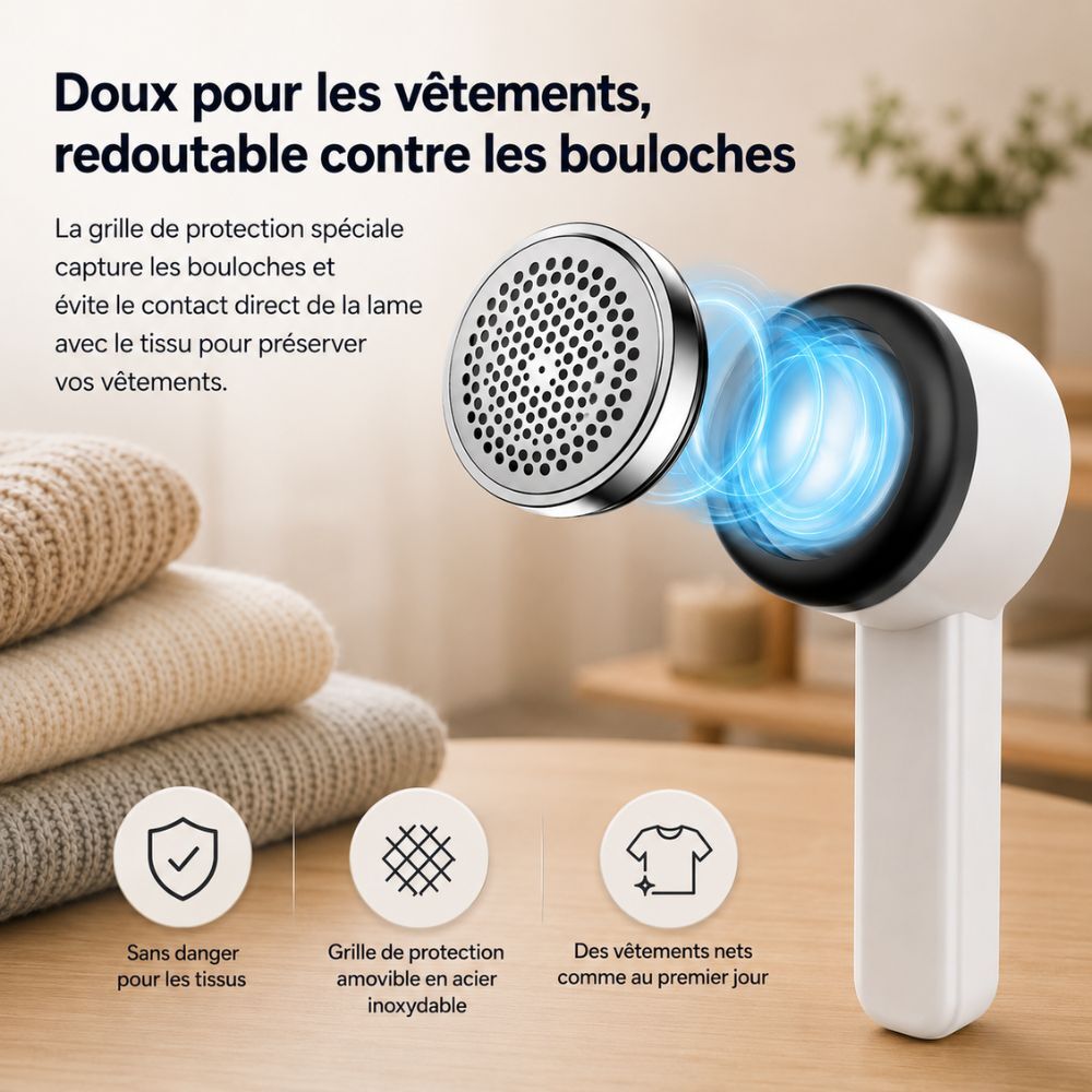 Linto™ | Rasoir anti-bouloches sans fil