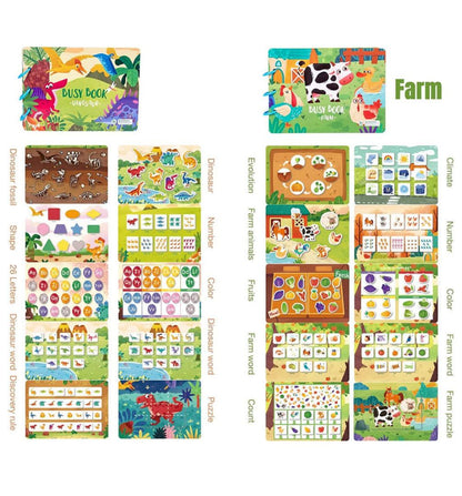 Busy Book (Livre d'activités) – Jouets éducatifs sensoriels pour tout-petits