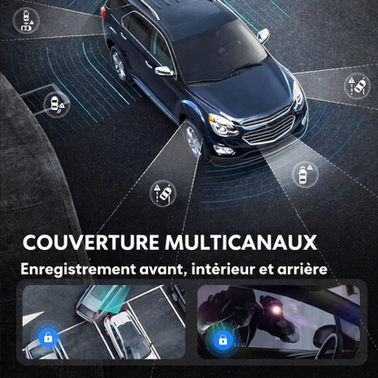 Caméra de bord 3 ou 4 objectifs —  WiFi & vision nocturne