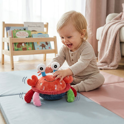 Crabe en peluche interactif avec musique et voix
