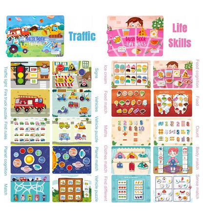 Busy Book (Livre d'activités) – Jouets éducatifs sensoriels pour tout-petits