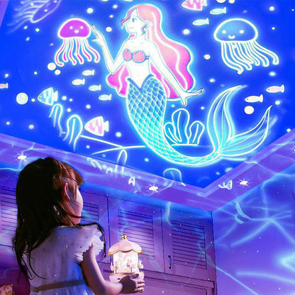 Lapin Carrousel – Projecteur pour enfants 2 en 1 avec mélodie