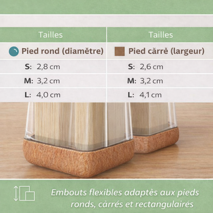 FloorShield™ | Embouts et patins de protection pour pieds de chaises