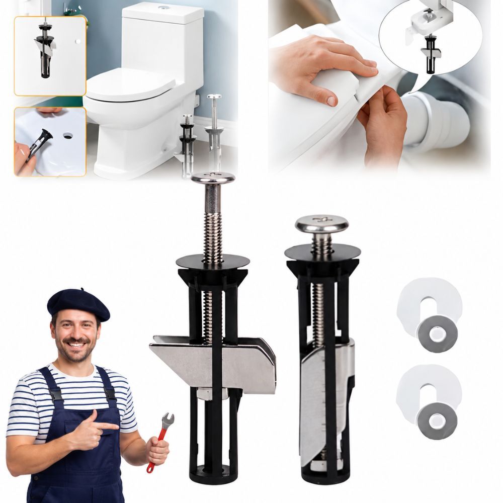 ToiletBolt™ Kit de fixation pour abattant WC 1+1 offert