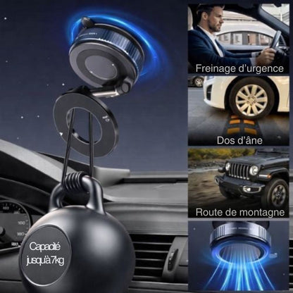 Support magnétique pour téléphone avec rotation à 360°