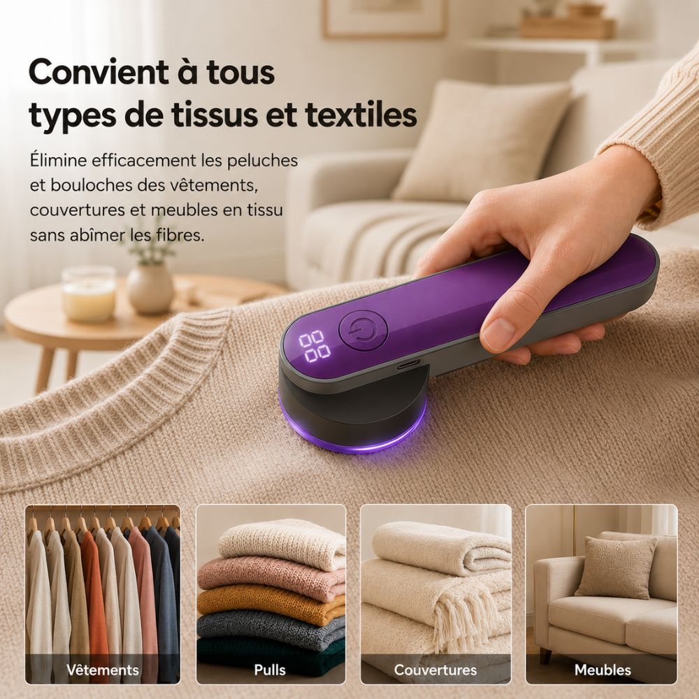 Linto™ | Rasoir anti-bouloches sans fil