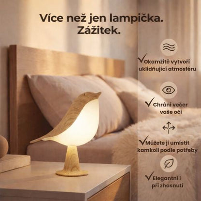 LumiBird™ – Lampe design sans fil avec lumière douce