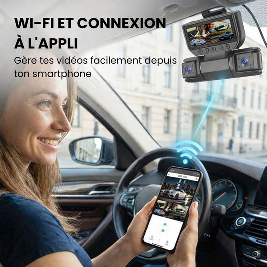 Caméra de bord 3 ou 4 objectifs —  WiFi & vision nocturne